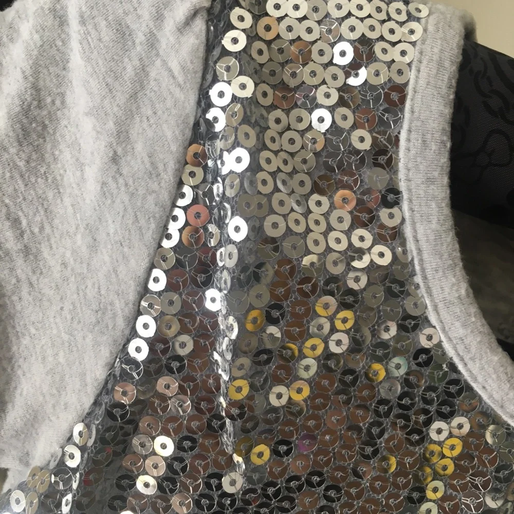 Justice sequin tee with‎ fabric flower